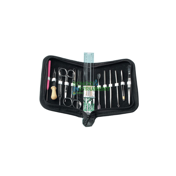 Dissecting Instruments, Deluxe Set of 14 with Dissecting Tray